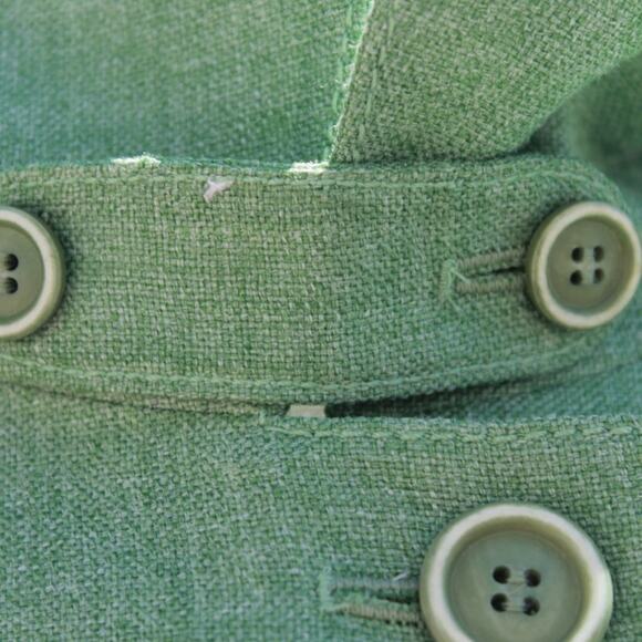 Akris Women's Green Spring Blazer Designer Soft Wool Blend Green Size 12 - Picture 7 of 14